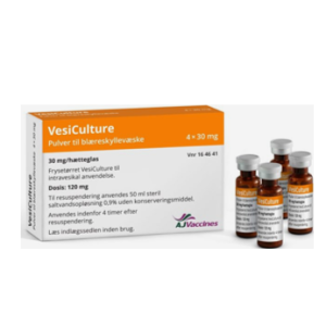 VesiCulture BCG 30mg/vial powder for bladder irrigation (AJ Vaccines, Denmark)